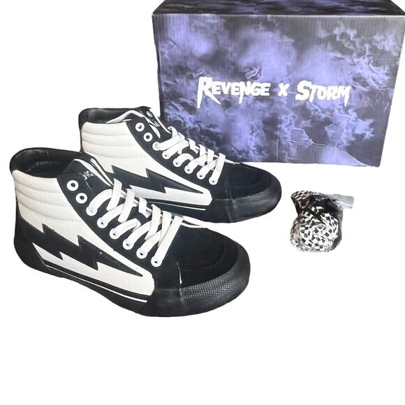 NEW Revenge x Storm Vol 2 HIGH TOP SNEAKERS Black White Men\'s 8 Women\'s 9.5 Box main image 8